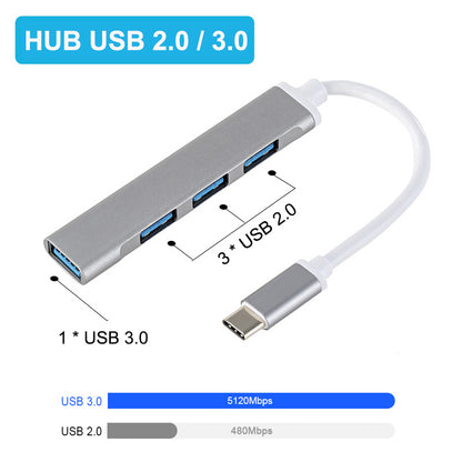 Type-c To Usb3.0 Hub OTG Expansion Dock